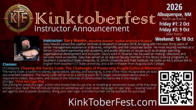 Kintoberfest 2026 Instructor Announcement - Gary Wasdin