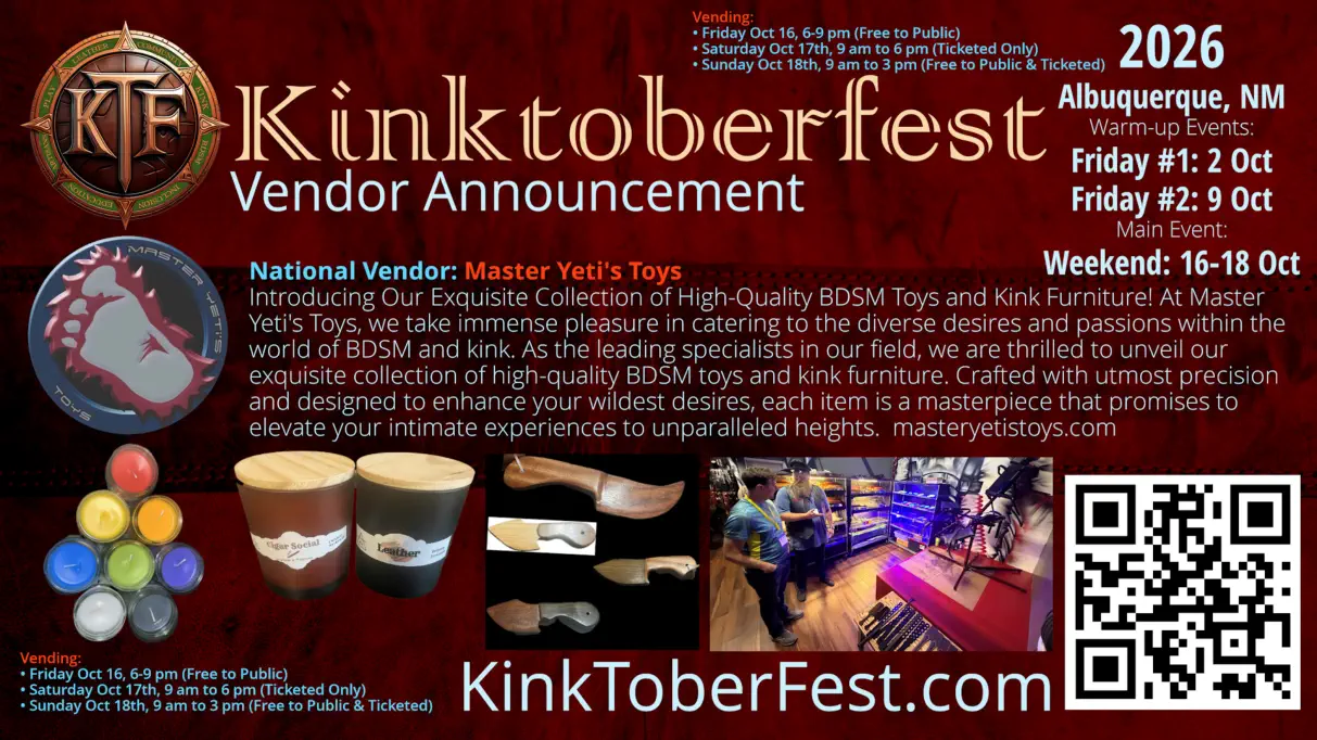 Kintoberfest 2026 Vendor Announcement - Master Yeti's Toys