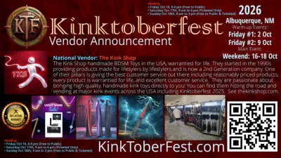 Kintoberfest 2026 Vendor Announcement - The Kink Shop