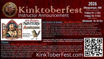 Kintoberfest 2026 Instructor Announcement - New Mexico Sisters